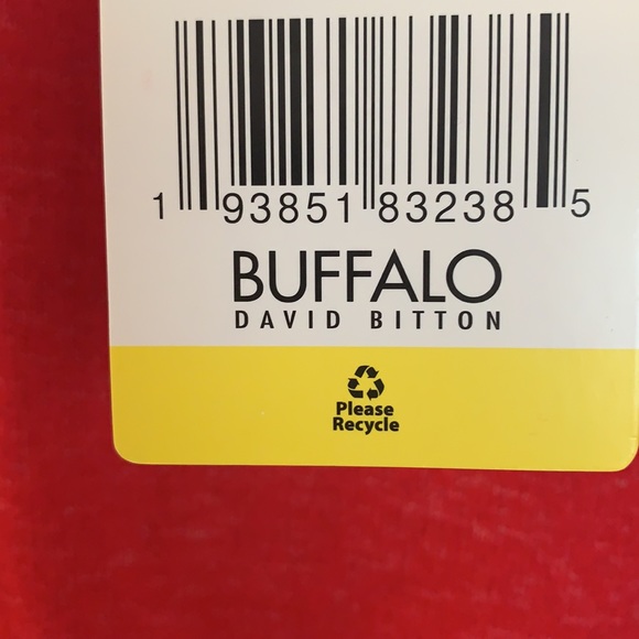 David Bitton BUFFALO Red Hearts Sweater Shirt Size Medium left - Picture 6 of 8